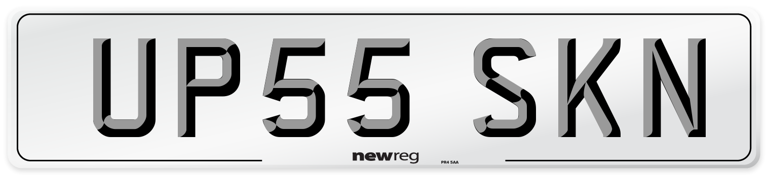 UP55 SKN Number Plate from New Reg